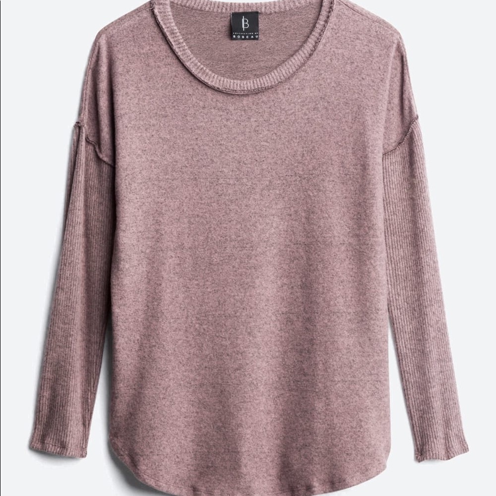 Bobeau Long Sleeve Knit Top